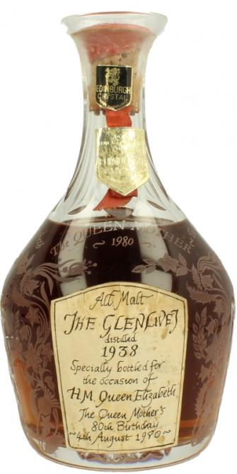 Glenlivet 1938 GM  For celebrate H. M. Queen Elizabeth, The Queen Mother's 80th Birthday, 4th August 1980