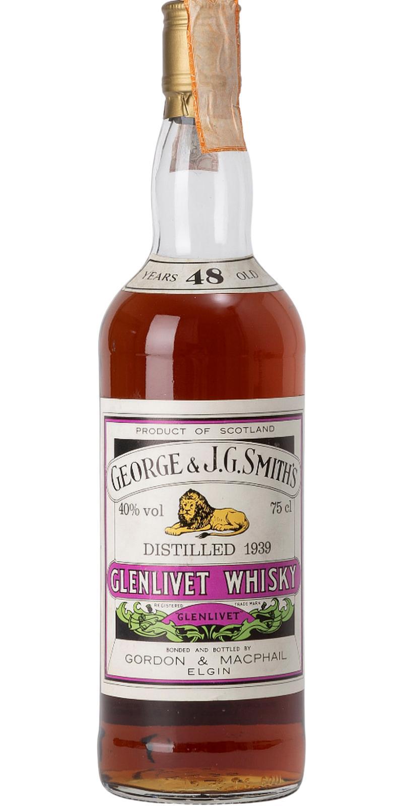 Glenlivet 1939 GM  George & J.G. Smith's