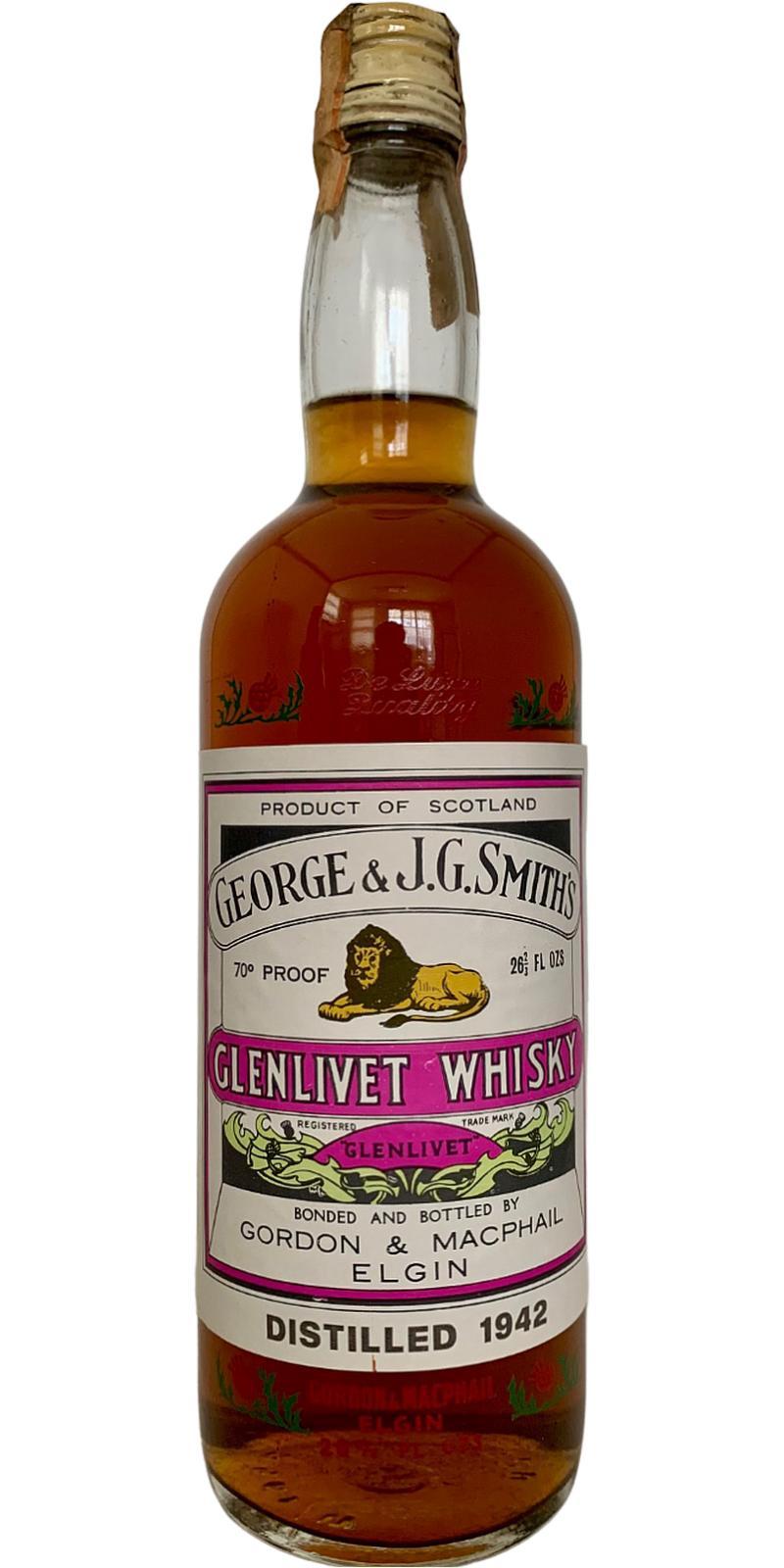 Glenlivet 1942 GM  George & J.G. Smith's - De Luxe Quality