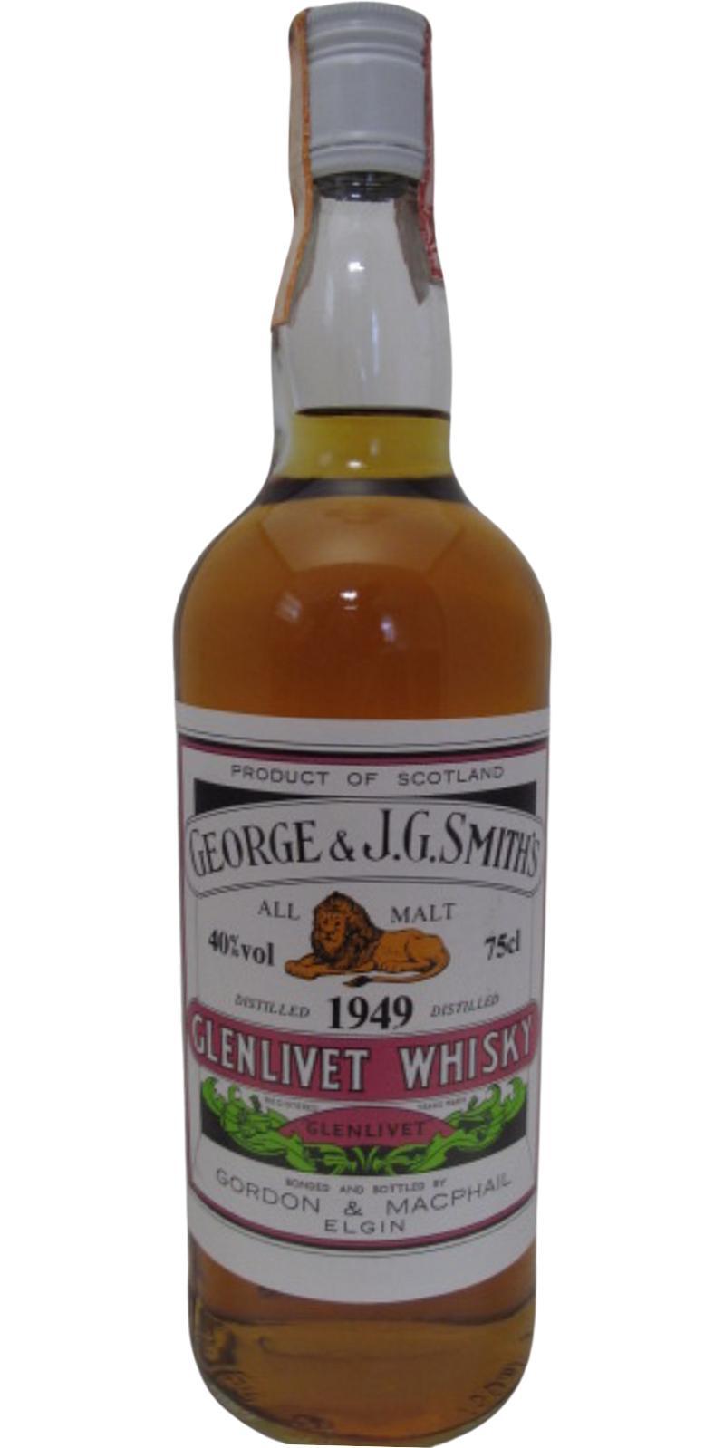 Glenlivet 1949 GM  George & J.G. Smith's - All Malt