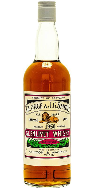 Glenlivet 1950 GM  George & J.G. Smith's - All Malt