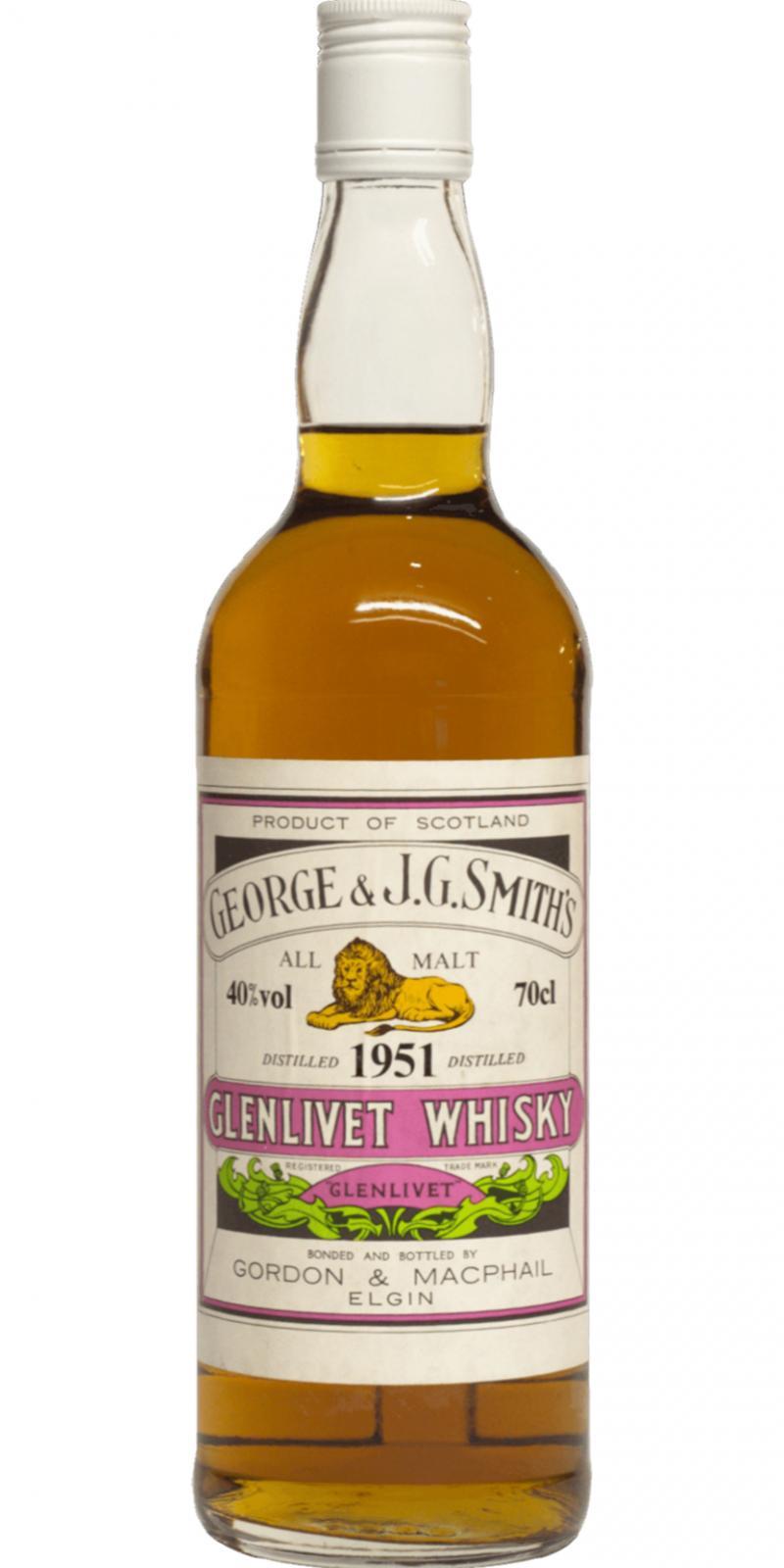 Glenlivet 1951 GM  George & J.G. Smith's