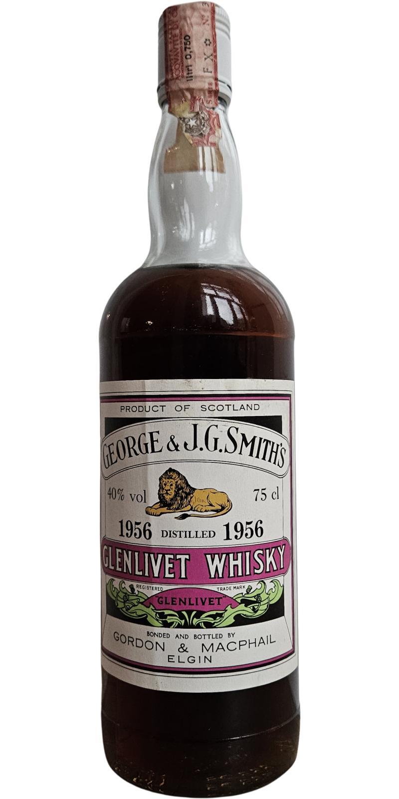 Glenlivet 1956 GM  George & J.G. Smith's