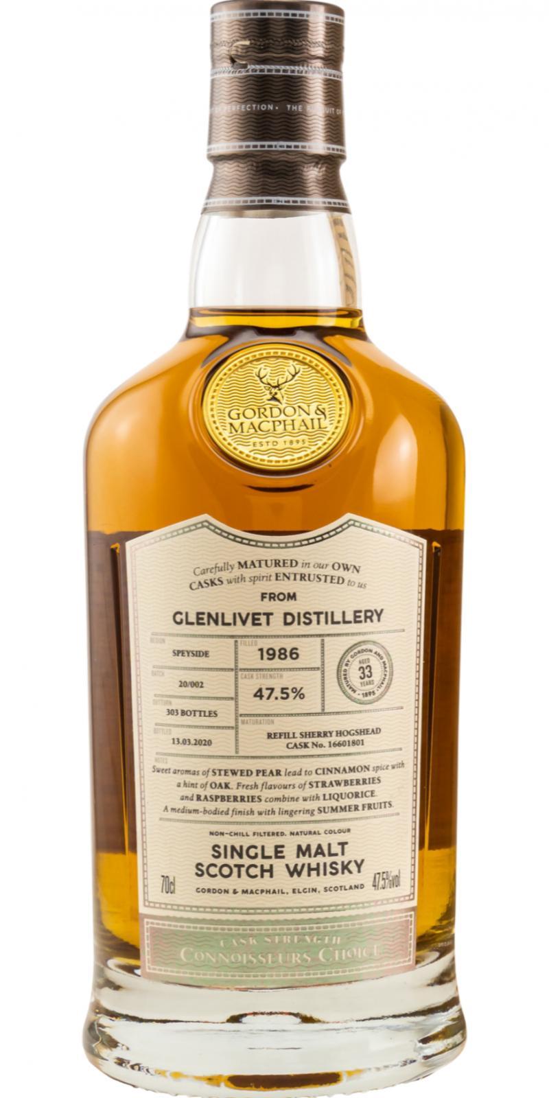 Glenlivet 1986 GM  Connoisseurs Choice - Cask Strength