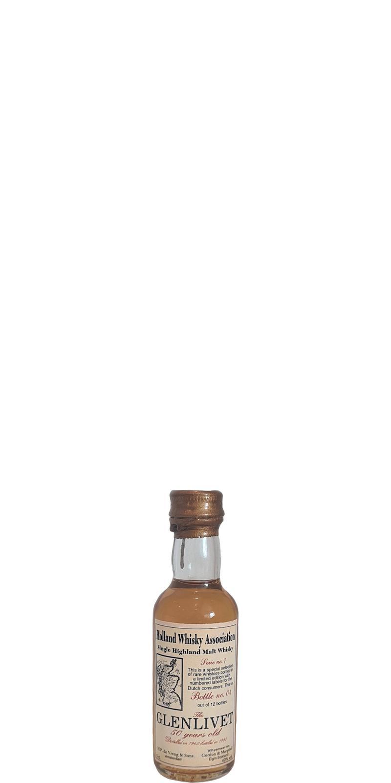 Glenlivet 1940 HPdV  Serie no 7 - Miniature