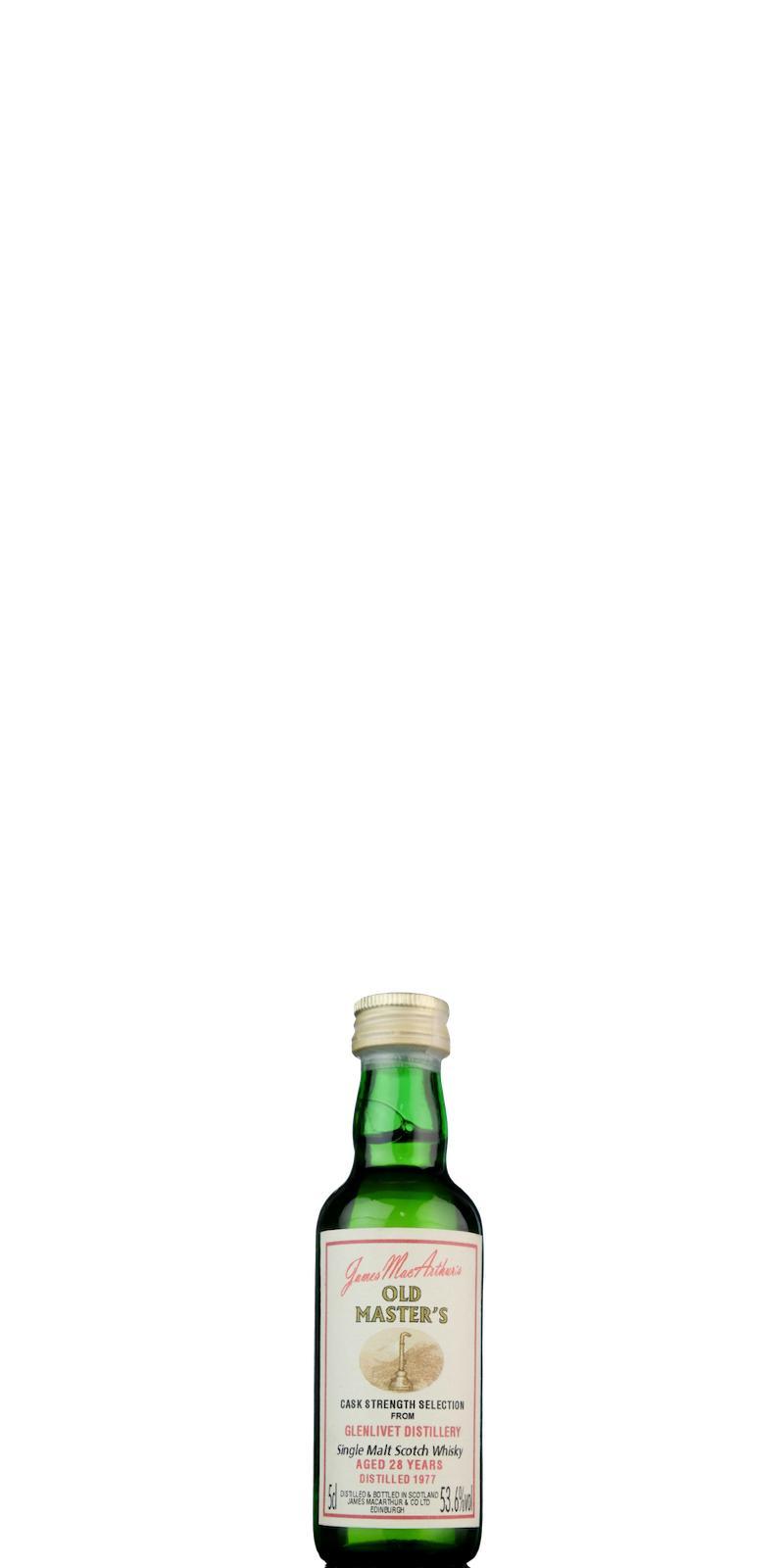 Glenlivet 1977 JM  Old Master's - Cask Strength Selection Miniature