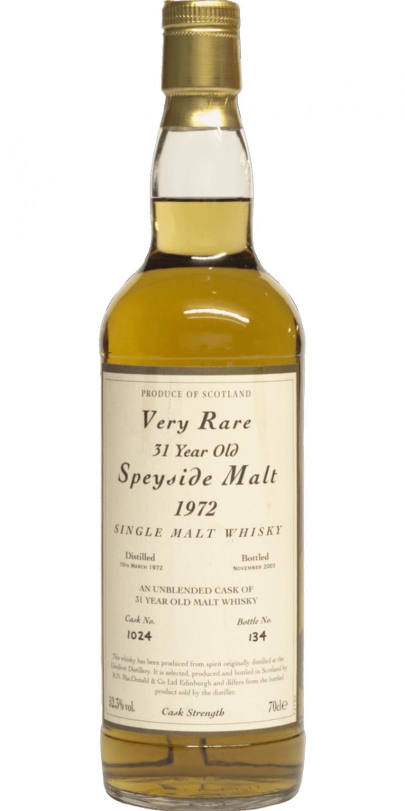 Glenlivet 1972 MacD  Very Rare Speyside Malt