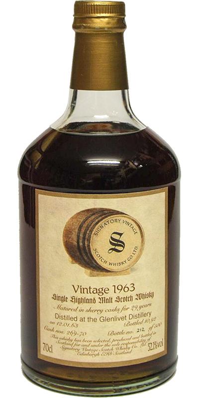 Glenlivet 1963 SV  Vintage Collection - Dumpy