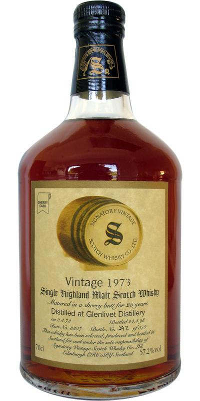 Glenlivet 1973 SV  Vintage Collection - Dumpy