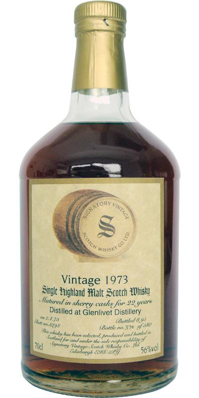 Glenlivet 1973 SV  Vintage Collection - Dumpy