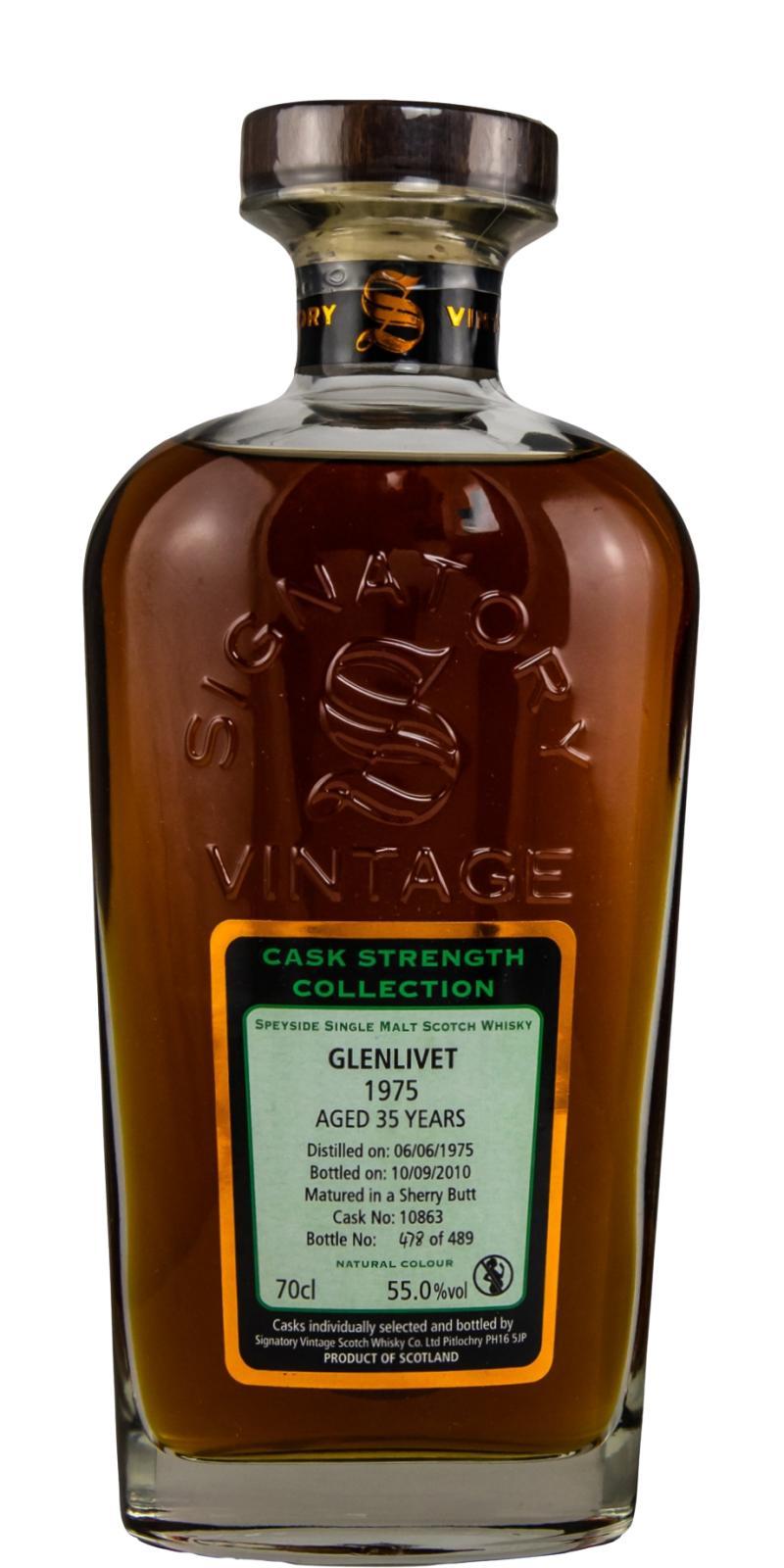 Glenlivet 1975 SV  Rare Reserve - Cask Strength Collection