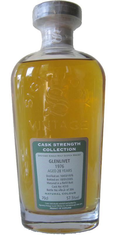 Glenlivet 1976 SV  Cask Strength Collection