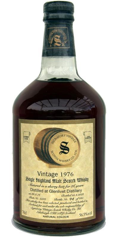 Glenlivet 1976 SV  Vintage Collection - Dumpy