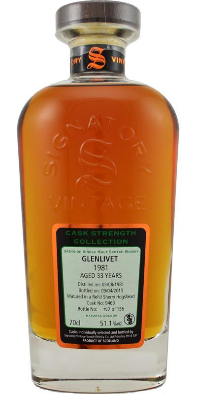 Glenlivet 1981 SV  Cask Strength Collection