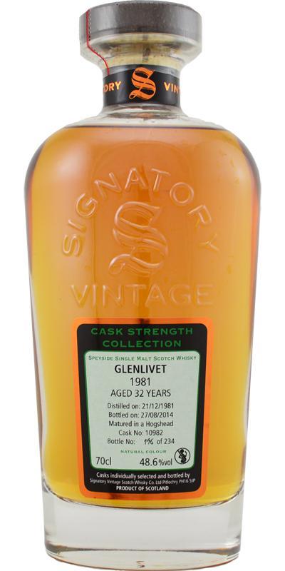 Glenlivet 1981 SV  Cask Strength Collection