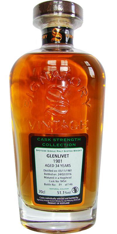 Glenlivet 1981 SV  Cask Strength Collection