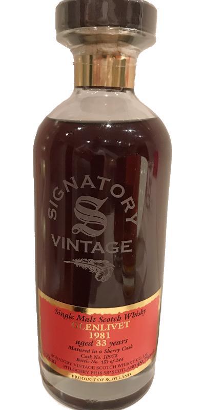 Glenlivet 1981 SV  Cask Strength Collection