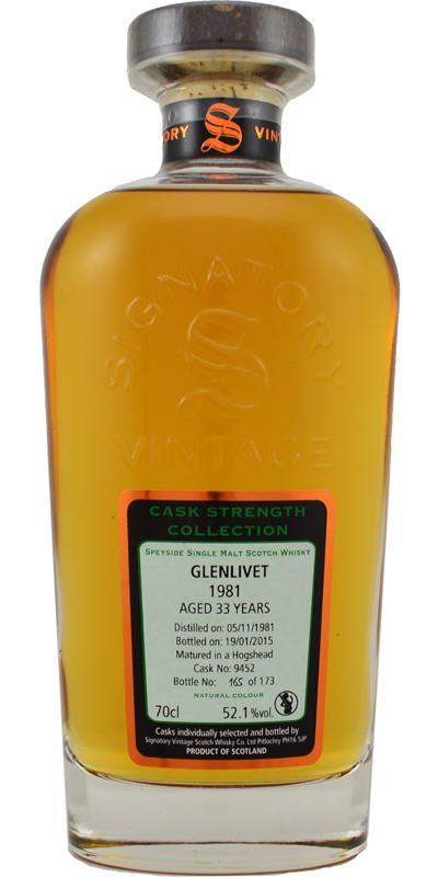 Glenlivet 1981 SV  Cask Strength Collection