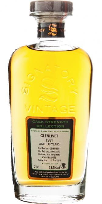 Glenlivet 1981 SV  Cask Strength Collection
