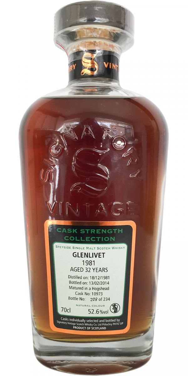 Glenlivet 1981 SV  Cask Strength Collection