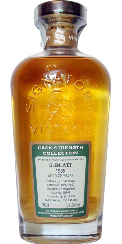 Glenlivet 1985 SV  Cask Strength Collection