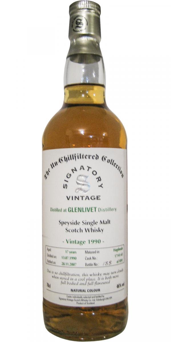 Glenlivet 1990 SV  The Un-Chillfiltered Collection