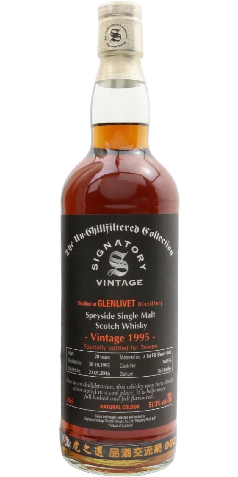 Glenlivet 1995 SV  The Un-Chillfiltered Collection - Cask Strength