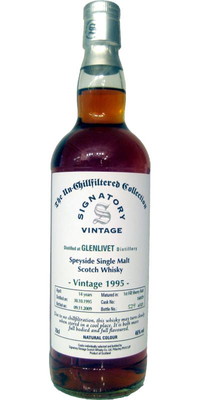 Glenlivet 1995 SV  The Un-Chillfiltered Collection