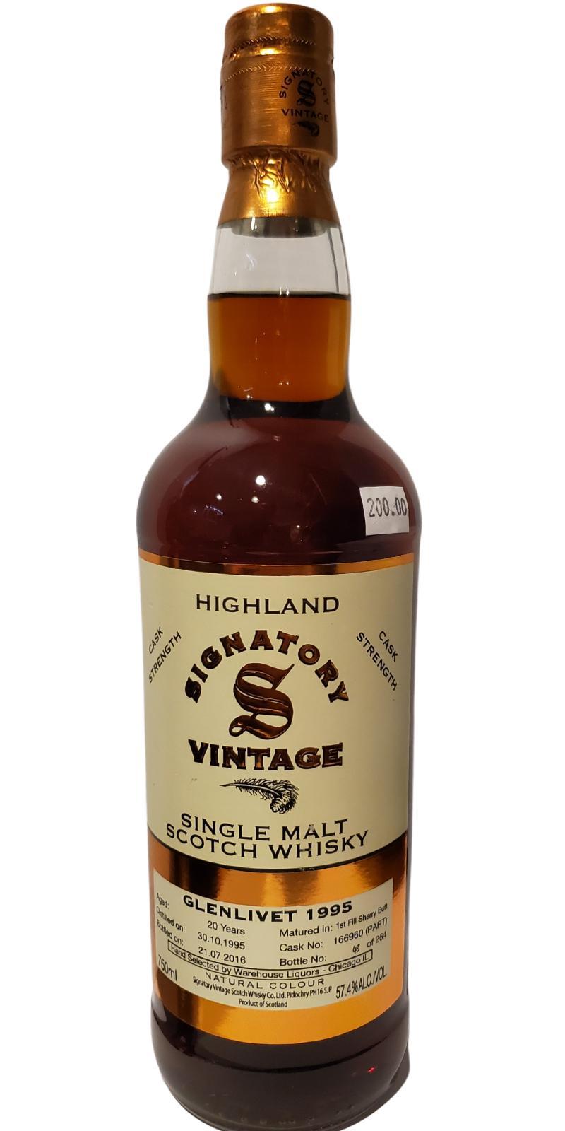 Glenlivet 1995 SV  Vintage Collection - Cask Strength