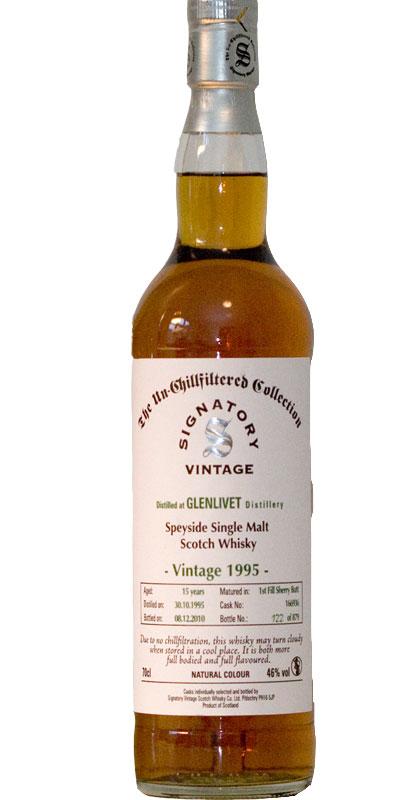 Glenlivet 1995 SV  The Un-Chillfiltered Collection
