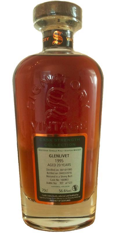Glenlivet 1995 SV  Cask Strength Collection