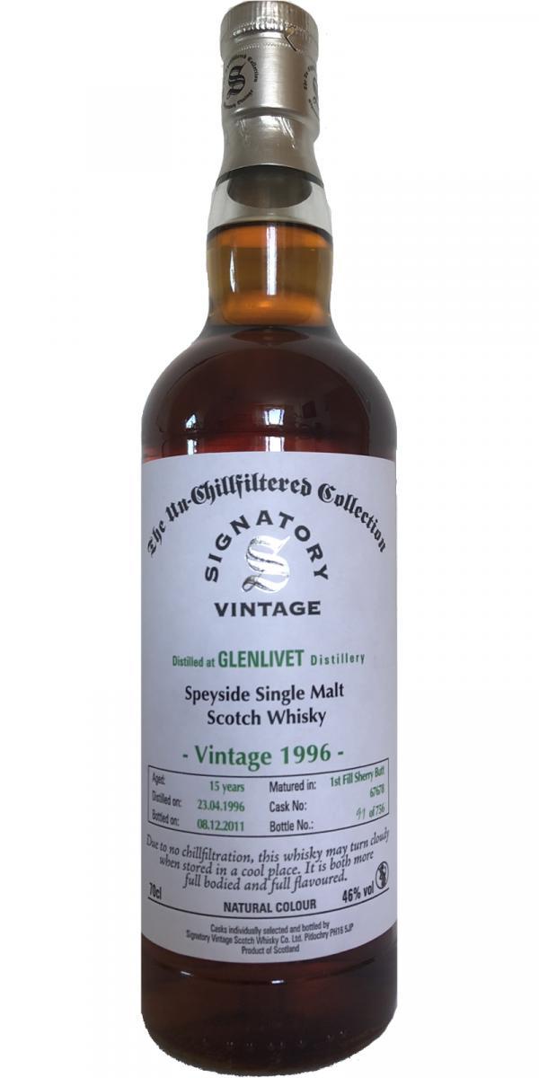 Glenlivet 1996 SV  The Un-Chillfiltered Collection