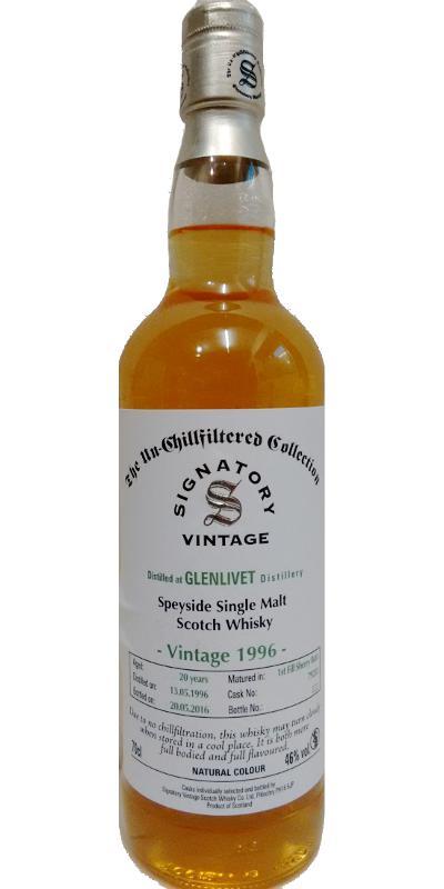 Glenlivet 1996 SV  The Un-Chillfiltered Collection