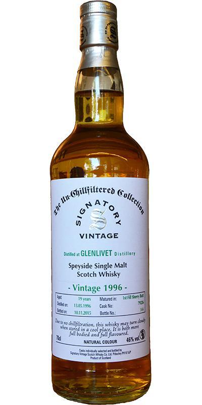 Glenlivet 1996 SV  The Un-Chillfiltered Collection