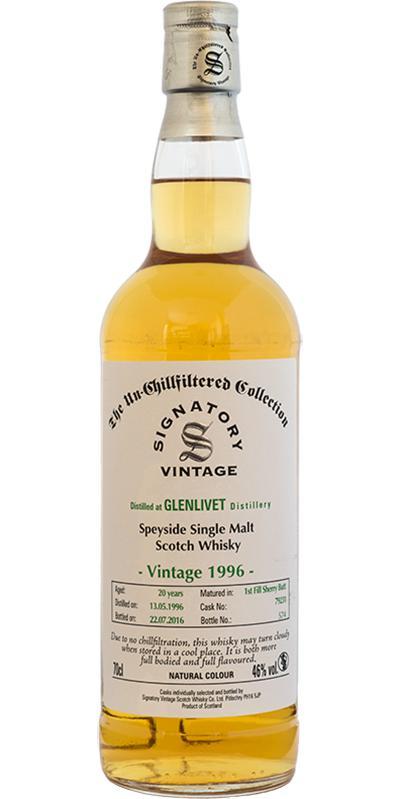 Glenlivet 1996 SV  The Un-Chillfiltered Collection