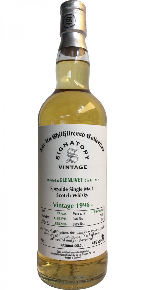 Glenlivet 1996 SV  The Un-Chillfiltered Collection