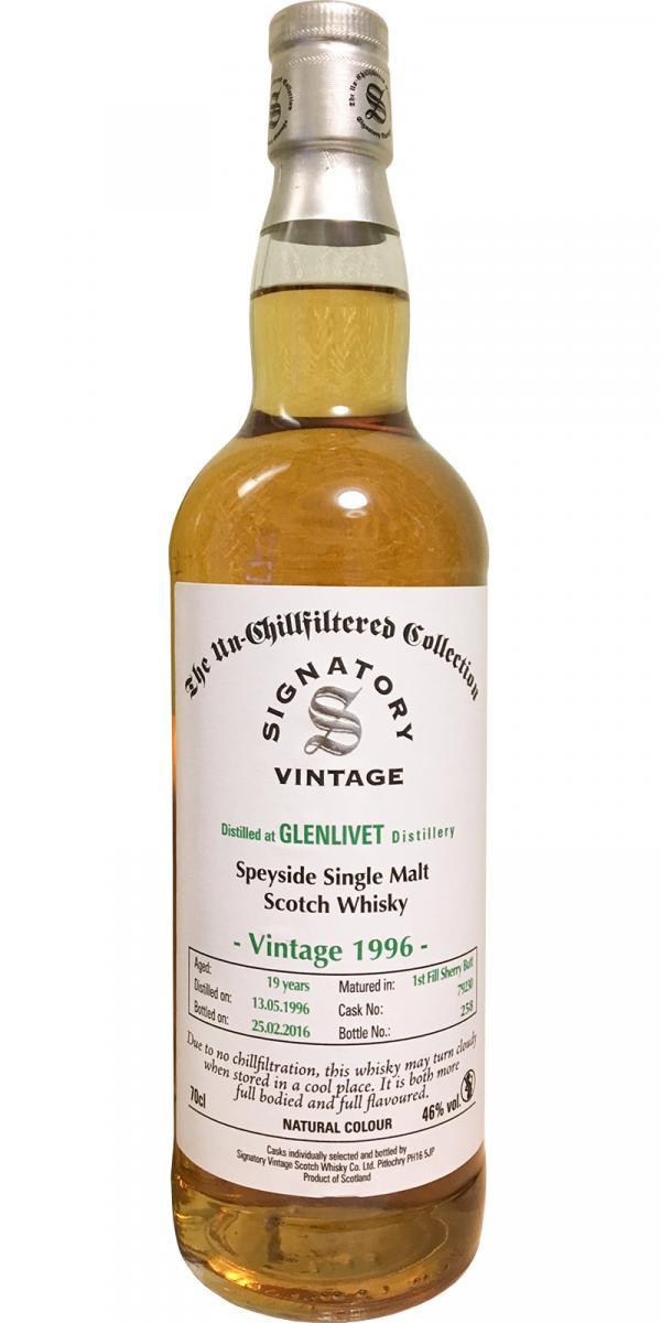 Glenlivet 1996 SV  The Un-Chillfiltered Collection