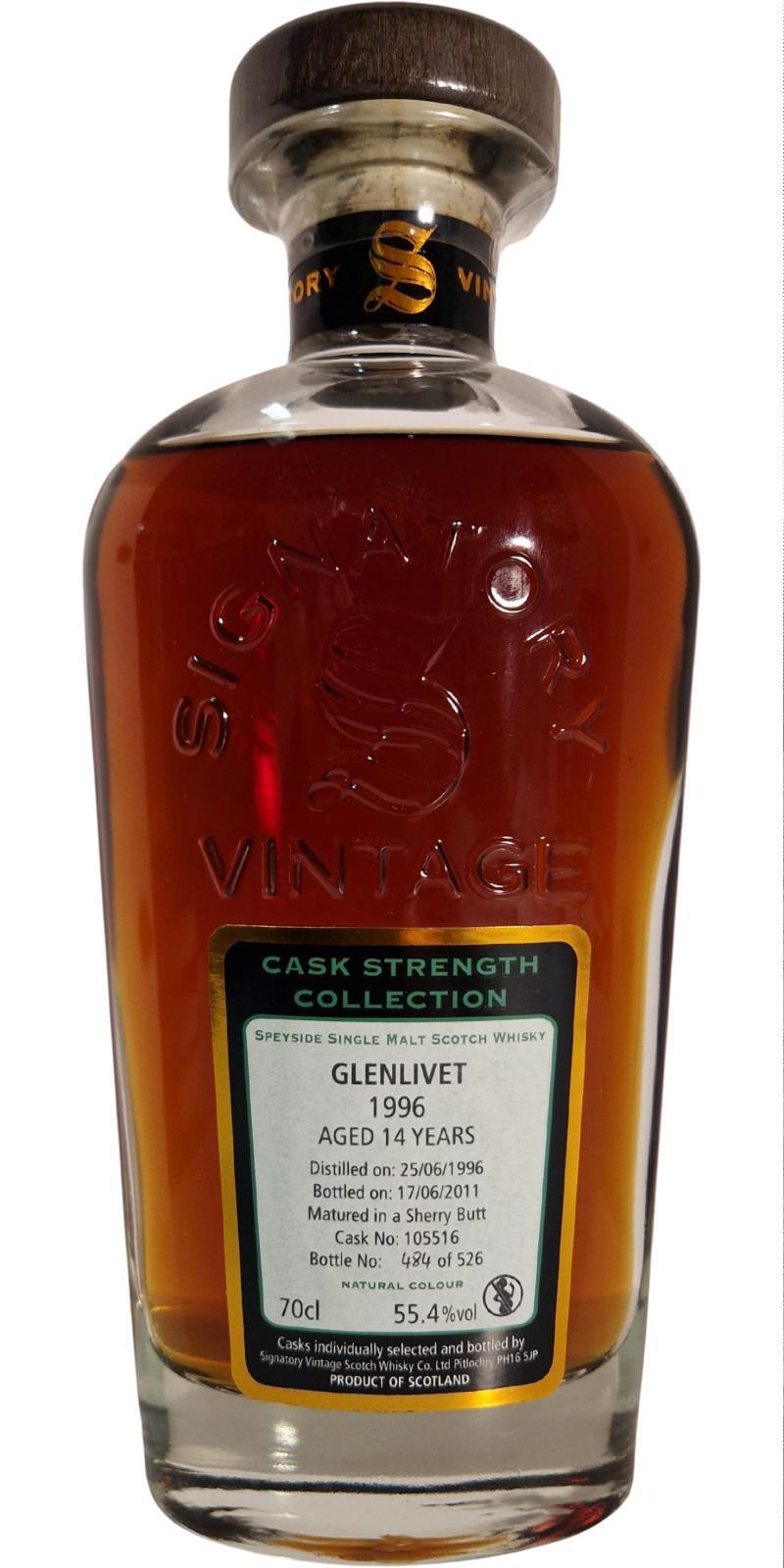 Glenlivet 1996 SV  Cask Strength Collection
