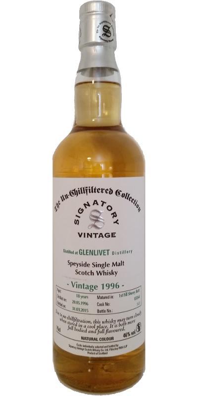Glenlivet 1996 SV  The Un-Chillfiltered Collection