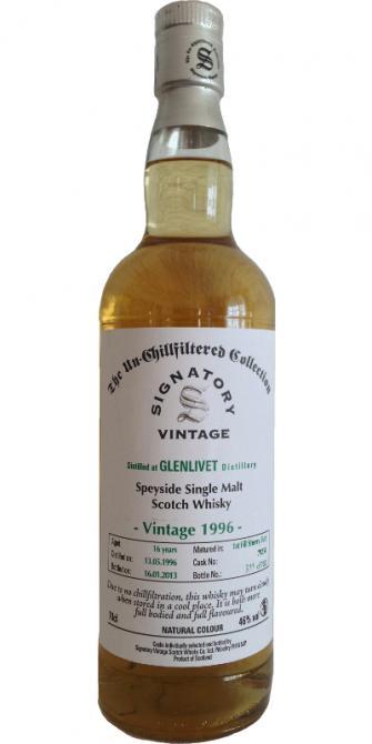 Glenlivet 1996 SV  The Un-Chillfiltered Collection