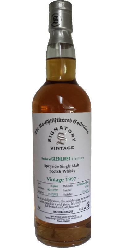 Glenlivet 1997 SV  The Un-Chillfiltered Collection