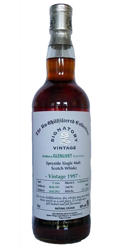 Glenlivet 1997 SV  The Un-Chillfiltered Collection