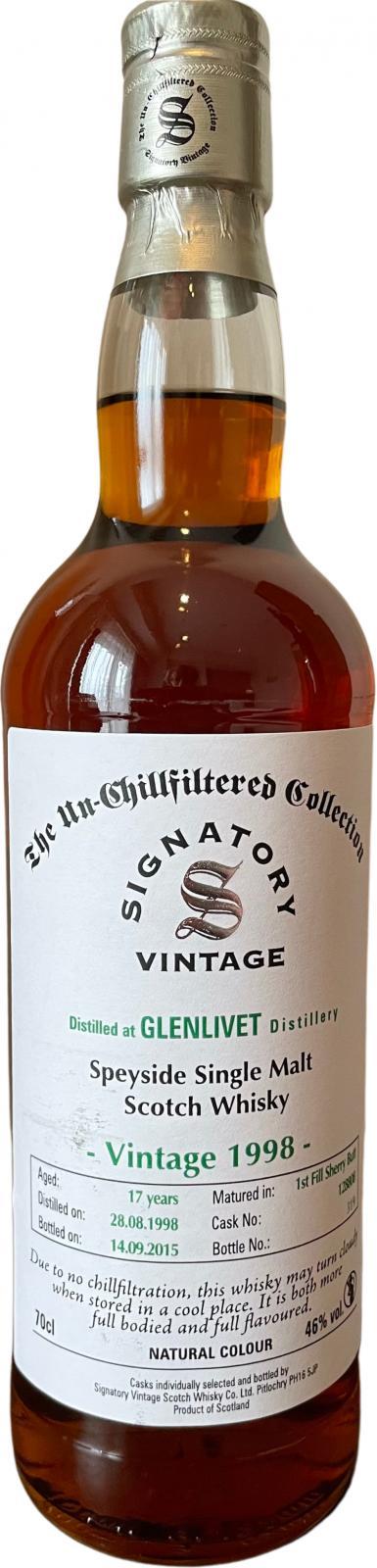 Glenlivet 1998 SV  The Un-Chillfiltered Collection