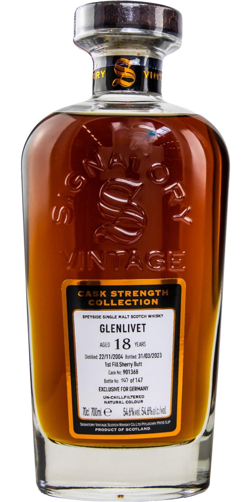 Glenlivet 2004 SV  Cask Strength Collection