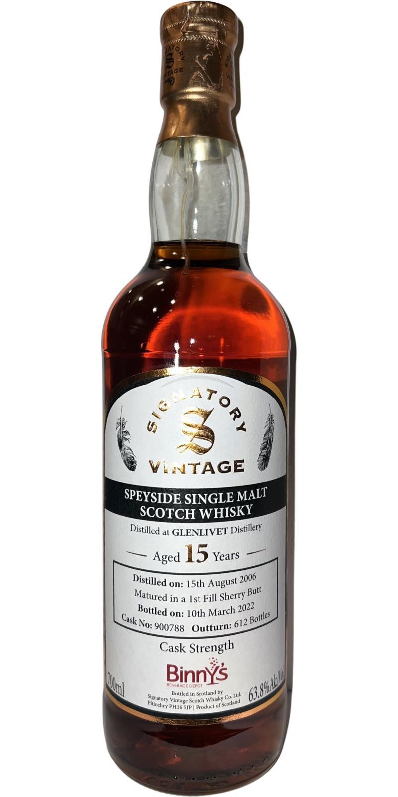 Glenlivet 2006 SV  Vintage Collection - Cask Strength