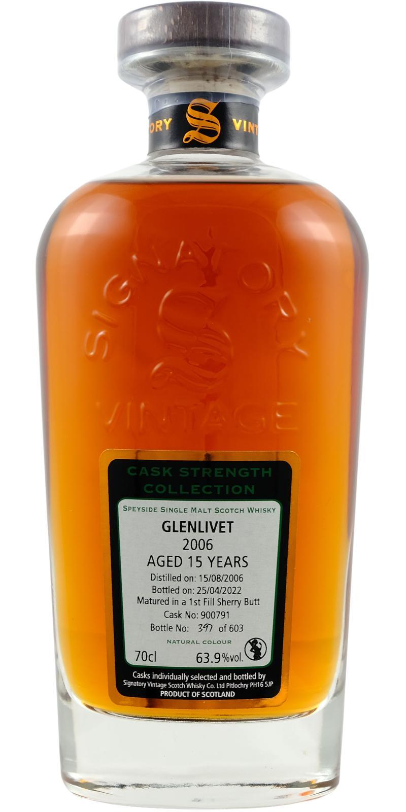 Glenlivet 2006 SV  Cask Strength Collection