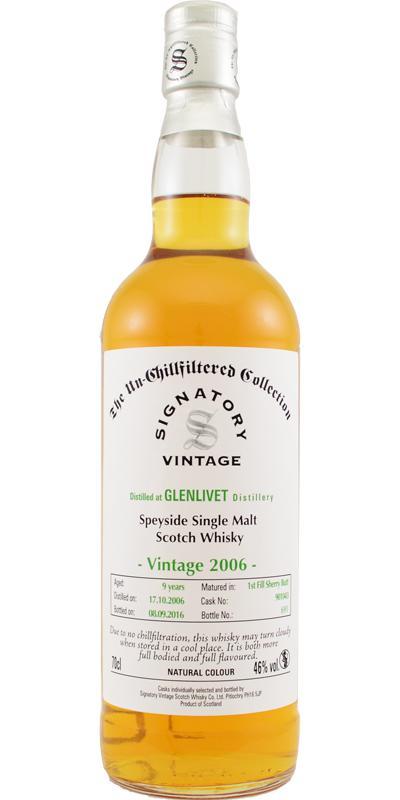 Glenlivet 2006 SV  The Un-Chillfiltered Collection