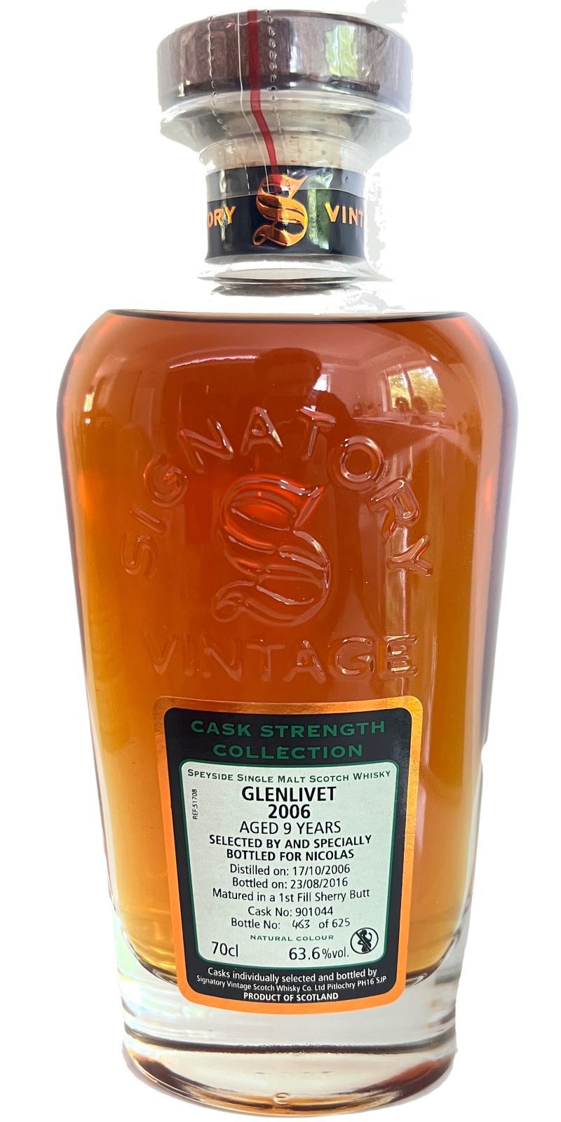 Glenlivet 2006 SV  Cask Strength Collection