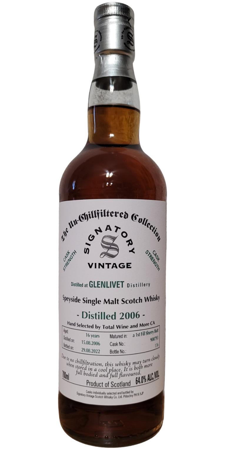 Glenlivet 2006 SV  The Un-Chillfiltered Collection - Cask Strength