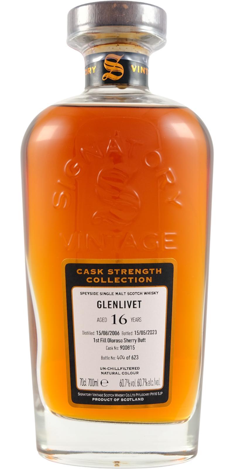 Glenlivet 2006 SV  Cask Strength Collection